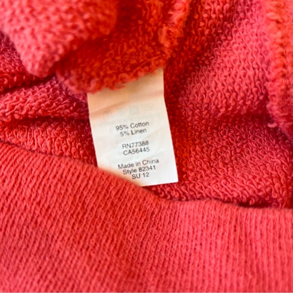 CORAL VINTAGE J CREW SWEATSHIRT - Picture 5 of 8